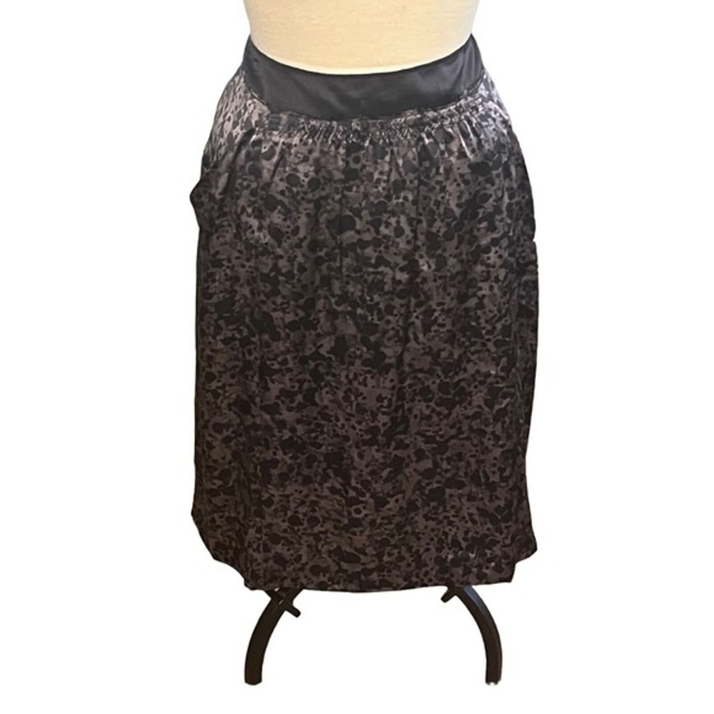 CALVIN KLEIN Silk Skirt Art Deco size 4‎ with pockets